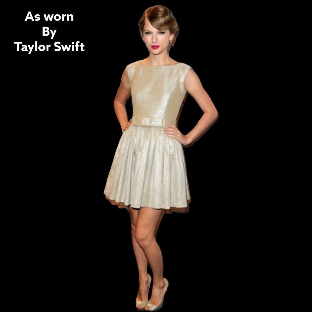 Lauren Conrad shimmering gold party dress!
